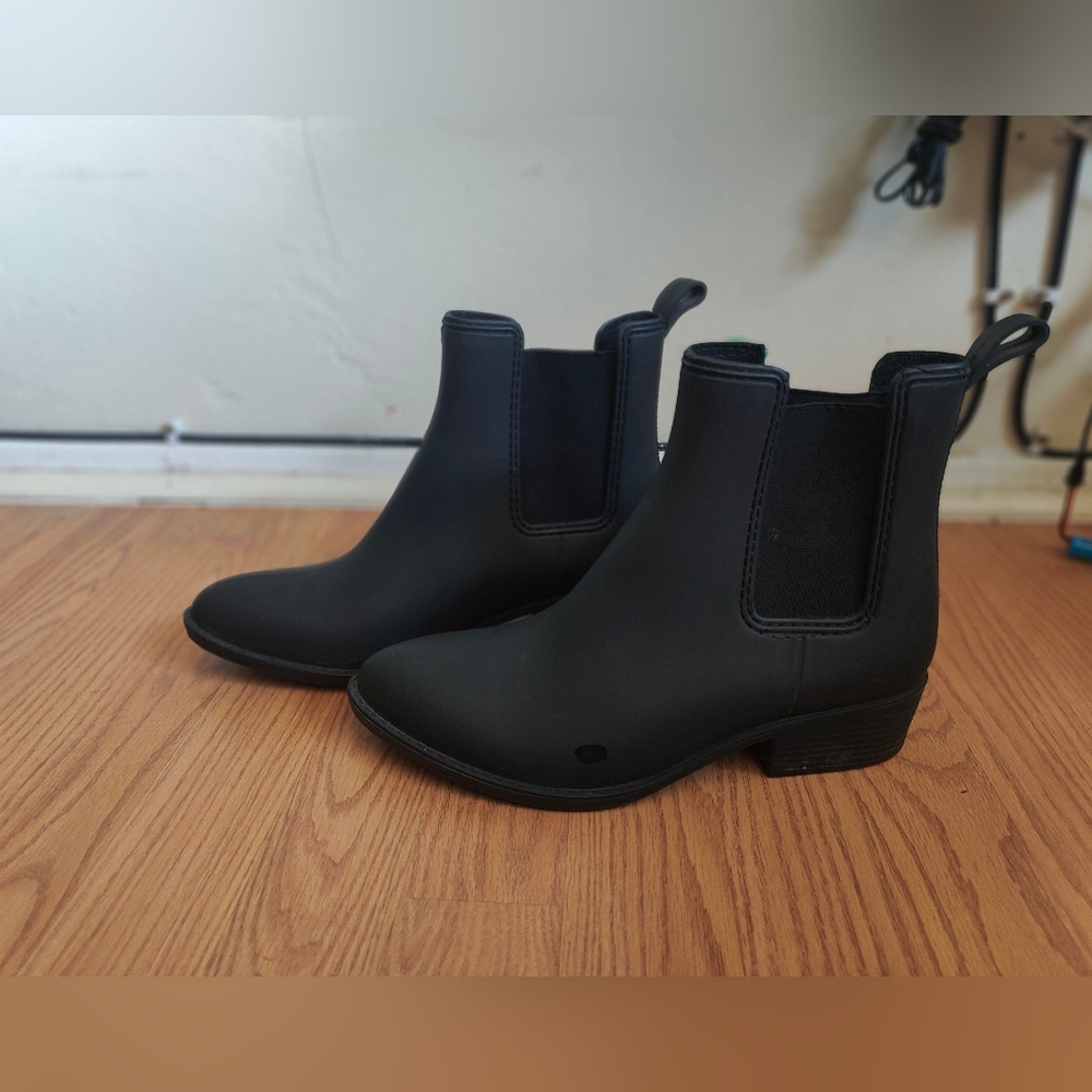 Jeffrey Campbell 'Stormy' Rain Boot (Women) Color: Black Matte - Picture 2 of 8